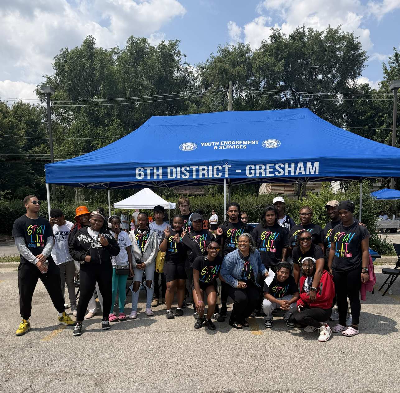 TBCC community members and partners gathered at a South Side event